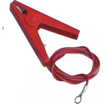 Ohradník Přípojný kabel s krokosvorkou červený pro elektrický ohradník