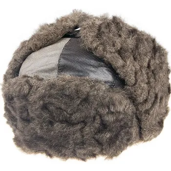 Klobouk Zimní čepice s umělou kožešinou v hnědé Tonak - ONE SIZE (56cm až 60cm)