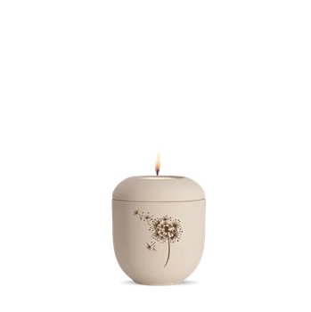 Smuteční dekorace Keramická miniurna Classique - Pampeliška