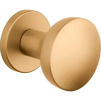 Dveřní kování AS - KOULE ORTICA - R 7S bez spodní rozety, koule pevná ks OLS - Mosaz broušená