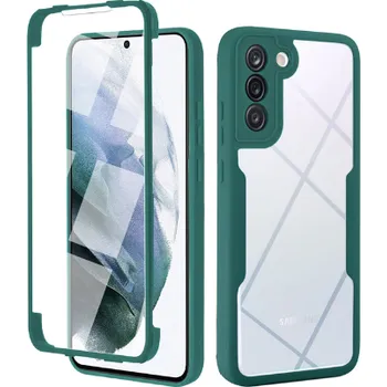 Pouzdro na mobilní telefon Beweare 360 oboustranný TPU kryt na Samsung Galaxy S24 - zelený