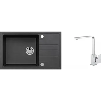 Granitový dřez Alveus SET INTERMEZZO 130/91+BATERIE RENO + 5 % sleva v košíku s kódem SLEVA5