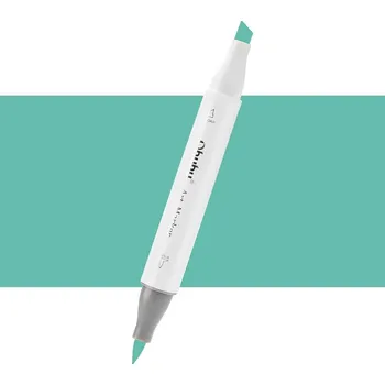 Lihová fixa OHUHU oboustranná Brush & Chisel, G6 Dusty Jade Green