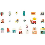 Janod Dřevěné magnetky 24 dílků