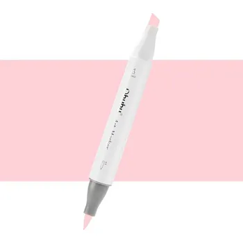 Lihová fixa OHUHU oboustranná Brush & Chisel, R080 Pale Cherry Pink