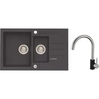 Granitový dřez Alveus SET ROCK 70 /05 + BATERIE ELZA 05 + 5 % sleva v košíku s kódem SLEVA5