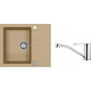 Granitový dřez Alveus SET CADIT 10/55 + BATERIE RUTA CHR + 5 % sleva v košíku s kódem SLEVA5