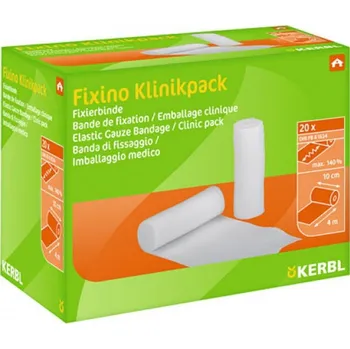 Obvaz fixační Fixino - elastická bandáž bílá, 4m x 10 cm Množtví: 20 ks