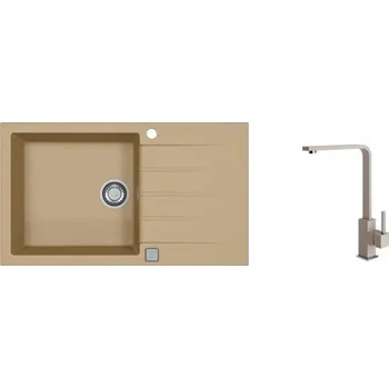 Granitový dřez Alveus SET CADIT 40/55 + BATERIE AFRA 55 + 5 % sleva v košíku s kódem SLEVA5