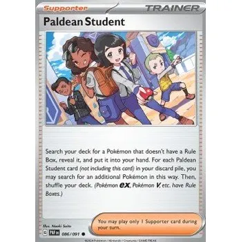 Volný čas Pokémon PAF 086/091 Paldean Student - Paldean Fates Stav: Near Mint, Verze: NORMAL