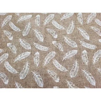 BYTEMA Dekorační látka ART PEŘÍČKA šíře 140 cm