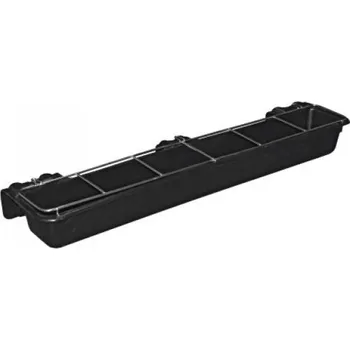 Koryto krmné, dlouhé závěsné s mřížkou, 8 l