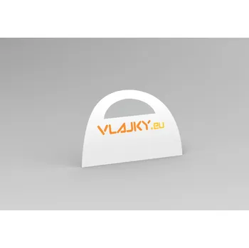 Vlajka Bočnice s potiskem - s oknem - ke stanu 3x3m