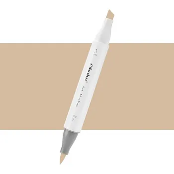 Lihová fixa OHUHU oboustranná Brush & Chisel, E440 Khaki