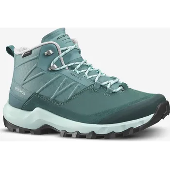 Dámská treková obuv QUECHUA Dámské turistické polovysoké nepromokavé boty MH 500 38 ZELENÁ