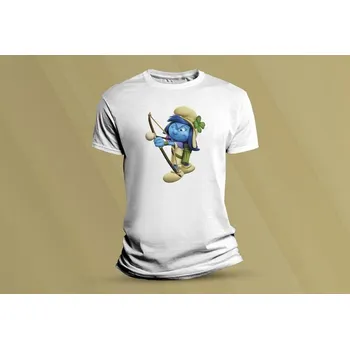 Chlapecké tričko Dětské bavlněné tričko Šmoulové 6. Bílá velikost S