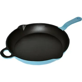 Pánev MAGDALENA litinová pánev 28 cm Gourmetina Black Edition košilově modrá 1030-06-49