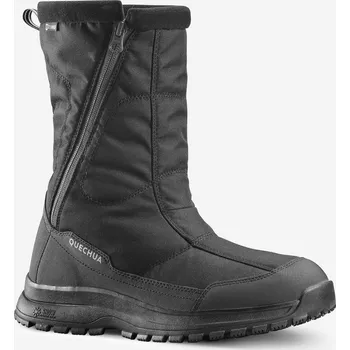 Pánská zimní obuv QUECHUA Pánské turistické nepromokavé sněhule na zip SH 100 43 ČERNÁ