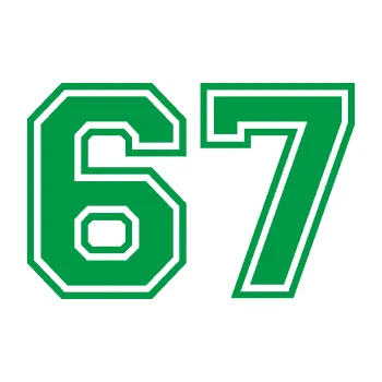Polep vozidla Startovní číslo 67 typ 4 (12 - zelená) SAMOLEPKA NA AUTO, NÁLEPKA, FÓLIE, POLEP, TUNING, VLASTNÍ TEXT, TISK, AUTOSAMOLEPKY.cz, POLEPY, OBRÁZEK, LOGO, 3D STICKERS