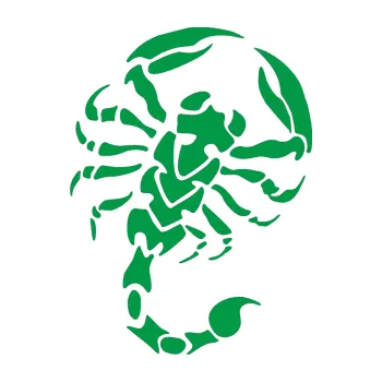 Polep vozidla Štír 016 levá (12 - zelená) SAMOLEPKA NA AUTO, NÁLEPKA, FÓLIE, POLEP, TUNING, VLASTNÍ TEXT, TISK, AUTOSAMOLEPKY.cz, POLEPY, OBRÁZEK, LOGO, 3D STICKERS