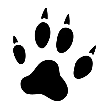 Samolepící dekorace SAMOLEPKA Tlapka 004 pravá (01 - černá) NA AUTO, NÁLEPKA, FÓLIE, POLEP, TUNING, VLASTNÍ TEXT, TISK, AUTOSAMOLEPKY.cz, POLEPY, OBRÁZEK, LOGO, SAMOLEPKY