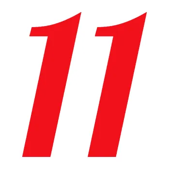 Polep vozidla SAMOLEPKA Startovní číslo 11 typ 3 (10 - červená) NA AUTO, NÁLEPKA, FÓLIE, POLEP, TUNING, VLASTNÍ TEXT, TISK, AUTOSAMOLEPKY.cz, POLEPY, OBRÁZEK, LOGO, SAMOLEPKY