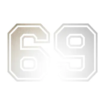 Polep vozidla SAMOLEPKA Startovní číslo 69 typ 4 (82 - odrazková reflexní bílá) NA AUTO, NÁLEPKA, FÓLIE, POLEP, TUNING, VLASTNÍ TEXT, TISK, AUTOSAMOLEPKY.cz, POLEPY, OBRÁZEK, LOGO, SAMOLEPKY