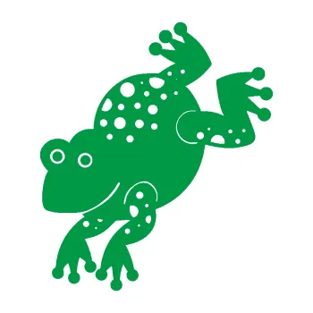 Samolepící dekorace Žába 009 levá (12 - zelená) SAMOLEPKA NA AUTO, NÁLEPKA, FÓLIE, POLEP, TUNING, VLASTNÍ TEXT, TISK, AUTOSAMOLEPKY.cz, POLEPY, OBRÁZEK, LOGO, 3D STICKERS