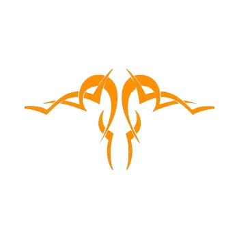 Polep vozidla SAMOLEPKA Tetování 188 (06 - oranžová) NA AUTO, NÁLEPKA, FÓLIE, POLEP, TUNING, VLASTNÍ TEXT, TISK, AUTOSAMOLEPKY.cz, POLEPY, OBRÁZEK, LOGO, SAMOLEPKY