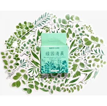 samolepka Sada samolepek - Světle zelené rostliny (45ks)