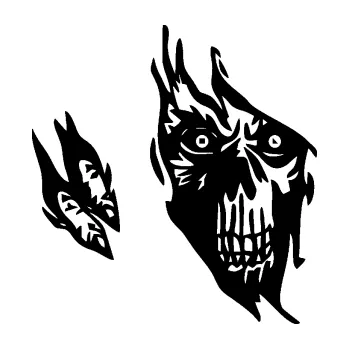 Samolepicí dekorace na vozidlo Smrtka 003 levá (01 - černá) SAMOLEPKA NA AUTO, NÁLEPKA, FÓLIE, POLEP, TUNING, VLASTNÍ TEXT, TISK, AUTOSAMOLEPKY.cz, POLEPY, OBRÁZEK, LOGO, 3D STICKERS