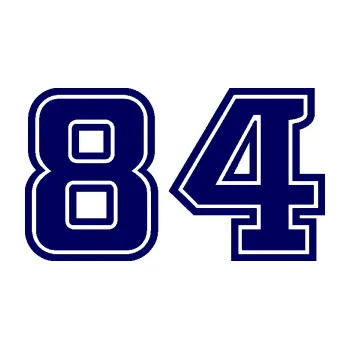 Polep vozidla Startovní číslo 84 typ 5 (23 - tmavě modrá) SAMOLEPKA NA AUTO, NÁLEPKA, FÓLIE, POLEP, TUNING, VLASTNÍ TEXT, TISK, AUTOSAMOLEPKY.cz, POLEPY, OBRÁZEK, LOGO, 3D STICKERS