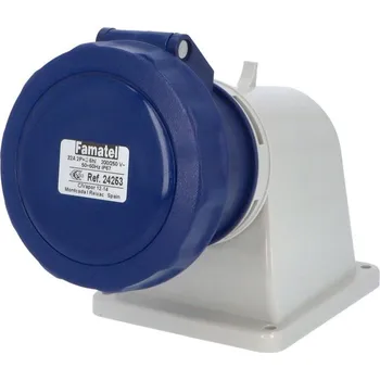 vypínač a zásuvka FAMATEL Zásuvka vestavná 24253 IP67 230V 32A 3P 6h 24253