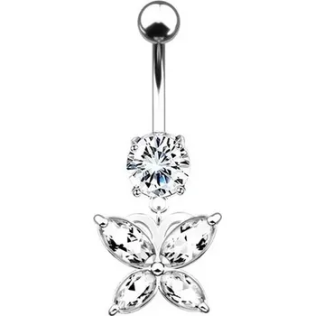 Piercing Piercing do pupíku | visací piercing - Motýl 4