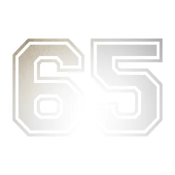 Polep vozidla SAMOLEPKA Startovní číslo 65 typ 4 (82 - odrazková reflexní bílá) NA AUTO, NÁLEPKA, FÓLIE, POLEP, TUNING, VLASTNÍ TEXT, TISK, AUTOSAMOLEPKY.cz, POLEPY, OBRÁZEK, LOGO, SAMOLEPKY