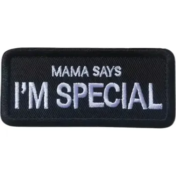 Obojek pro psa Černý Vyměnitelný nápis na postroj i obojek pro psa - MAMA SAYS I ´ M SPECIAL