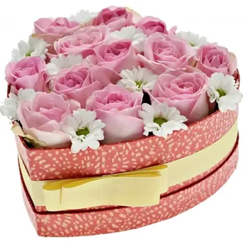 Dárková krabička Krabička květin KLARISA červená 19x9cm