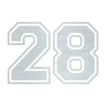 Polep vozidla Startovní číslo 28 typ 4 (61 - škrábaný hliník) SAMOLEPKA NA AUTO, NÁLEPKA, FÓLIE, POLEP, TUNING, VLASTNÍ TEXT, TISK, AUTOSAMOLEPKY.cz, POLEPY, OBRÁZEK, LOGO, 3D STICKERS
