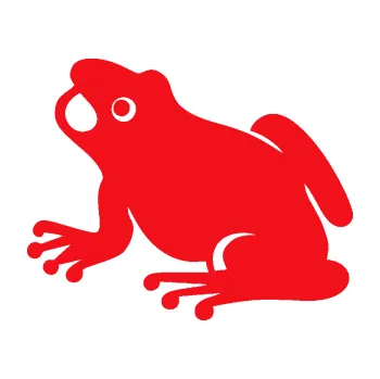 Samolepící dekorace SAMOLEPKA Žába 007 levá (10 - červená) NA AUTO, NÁLEPKA, FÓLIE, POLEP, TUNING, VLASTNÍ TEXT, TISK, AUTOSAMOLEPKY.cz, POLEPY, OBRÁZEK, LOGO, SAMOLEPKY