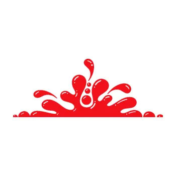 Samolepící dekorace SAMOLEPKA Stékající skvrna 003 levá kaňka (10 - červená) NA AUTO, NÁLEPKA, FÓLIE, POLEP, TUNING, VLASTNÍ TEXT, TISK, AUTOSAMOLEPKY.cz, POLEPY, OBRÁZEK, LOGO, SAMOLEPKY