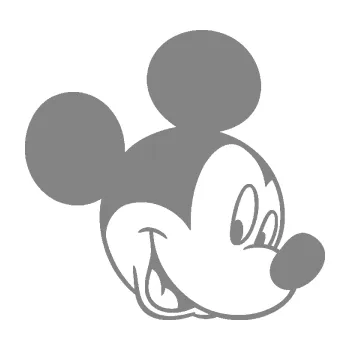 Samolepící dekorace SAMOLEPKA Myšák Mickey 001 pravá (17 - šedá) NA AUTO, NÁLEPKA, FÓLIE, POLEP, TUNING, VLASTNÍ TEXT, TISK, AUTOSAMOLEPKY.cz, POLEPY, OBRÁZEK, LOGO, SAMOLEPKY