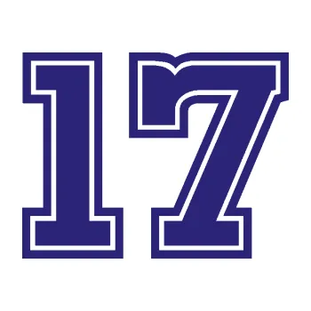 Polep vozidla Startovní číslo 17 typ 5 (22 - střední modrá) SAMOLEPKA NA AUTO, NÁLEPKA, FÓLIE, POLEP, TUNING, VLASTNÍ TEXT, TISK, AUTOSAMOLEPKY.cz, POLEPY, OBRÁZEK, LOGO, 3D STICKERS