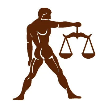 Samolepící dekorace SAMOLEPKA Váhy 004 pravá (15 - hnědá) NA AUTO, NÁLEPKA, FÓLIE, POLEP, TUNING, VLASTNÍ TEXT, TISK, AUTOSAMOLEPKY.cz, POLEPY, OBRÁZEK, LOGO, SAMOLEPKY