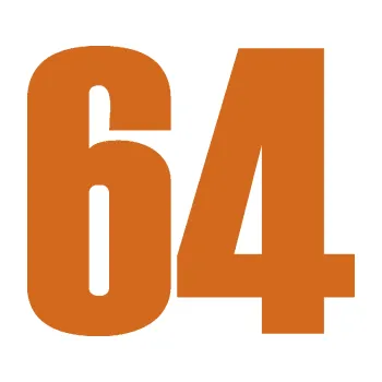 Samolepicí dekorace na vozidlo Startovní číslo 64 typ 2 (26 - oříšková) SAMOLEPKA NA AUTO, NÁLEPKA, FÓLIE, POLEP, TUNING, VLASTNÍ TEXT, TISK, AUTOSAMOLEPKY.cz, POLEPY, OBRÁZEK, LOGO, 3D STICKERS