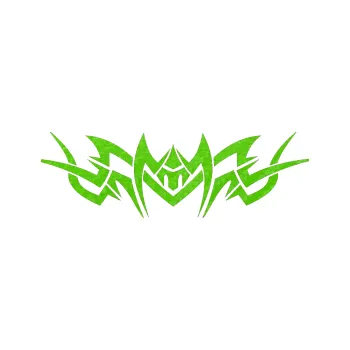 Polep vozidla Tetování 101 (58 - 3D karbon zelený kawasaki) SAMOLEPKA NA AUTO, NÁLEPKA, FÓLIE, POLEP, TUNING, VLASTNÍ TEXT, TISK, AUTOSAMOLEPKY.cz, POLEPY, OBRÁZEK, LOGO, 3D STICKERS