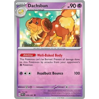 Karetní hra Dachsbun 039/091- Paldean Fates Typ karty: Non-Holo