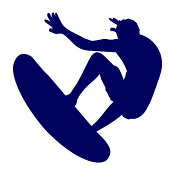 Polep vozidla SAMOLEPKA Surfař 003 levá (23 - tmavě modrá) NA AUTO, NÁLEPKA, FÓLIE, POLEP, TUNING, VLASTNÍ TEXT, TISK, AUTOSAMOLEPKY.cz, POLEPY, OBRÁZEK, LOGO, SAMOLEPKY