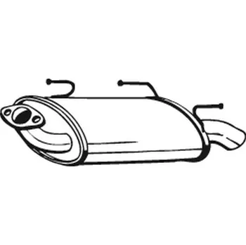 Výfukový systém Zadní tlumič výfuku BOSAL 145-605