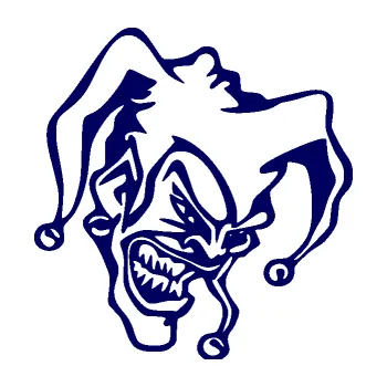 Samolepící dekorace SAMOLEPKA Šašek 002 pravá (23 - tmavě modrá) NA AUTO, NÁLEPKA, FÓLIE, POLEP, TUNING, VLASTNÍ TEXT, TISK, AUTOSAMOLEPKY.cz, POLEPY, OBRÁZEK, LOGO, SAMOLEPKY