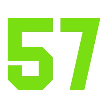 Polep vozidla Startovní číslo 57 (04 - zelená kawasaki) SAMOLEPKA NA AUTO, NÁLEPKA, FÓLIE, POLEP, TUNING, VLASTNÍ TEXT, TISK, AUTOSAMOLEPKY.cz, POLEPY, OBRÁZEK, LOGO, 3D STICKERS